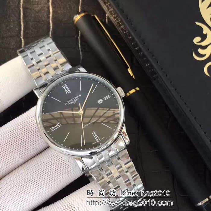 LONGINES浪琴 商務正裝 全自動機械 男士腕表 WSS0227